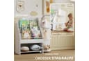 AIYAPLAY Kinderregal mit 7 Regalen, Bücherregal aus Holz, Weiß Bild 4