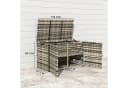 Outsunny Gartenbox 350L mit Deckel, Hebestangen, Tragegriffe, UV-beständig Bild 3