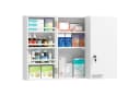 HOMCOM Medizinschrank 11 Fächer Weiß Bild 1