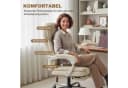 HOMCOM Bürostuhl mit Liegefunktion, höhenverstellbar, Beige Bild 4