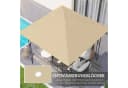 Outsunny Pavillon-Ersatzdach 3x3 m Beige wasserabweisend Bild 4