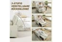 HOMCOM Schlafsessel mit Bett-Funktion Cremeweiß Bild 5