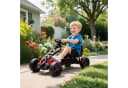 AIYAPLAY Kinder-Gokart Rot mit Handbremse und Freilaufsystem Bild 2