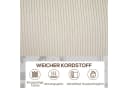 HOMCOM 3-Sitzer Sofa mit Armlehnen und Rückenkissen, Cremeweiß Bild 5