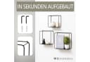 BERLINLODGE® Wandregal Metall 3er Set Schwarz Bild 5