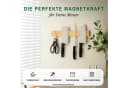 PROREGAL® Wand-Magnet Messerhalter Bambus mit 3 silbernen Haken Bild 3