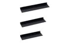 PROREGAL® Wandregal 3er Set Schwarz Metall Industrial Bild 2