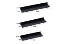 PROREGAL® Wandregal 3er Set Schwarz Metall Industrial Bild 3