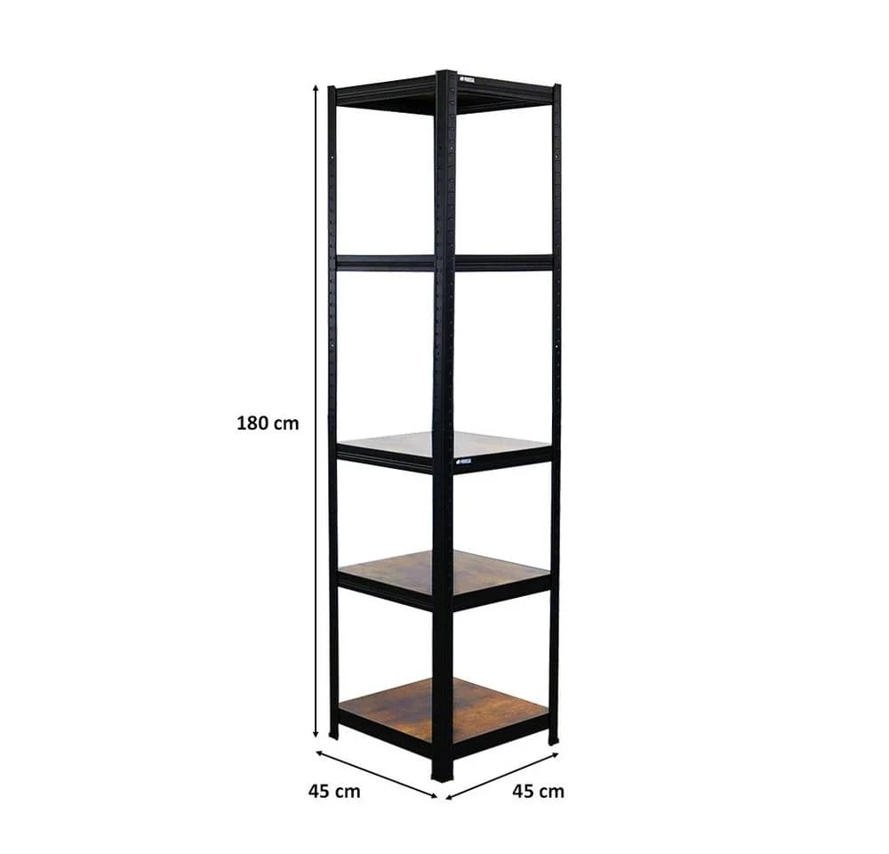 PROREGAL® Schwerlastregal Ragnar Vintage Braun Schwarz 180 cm