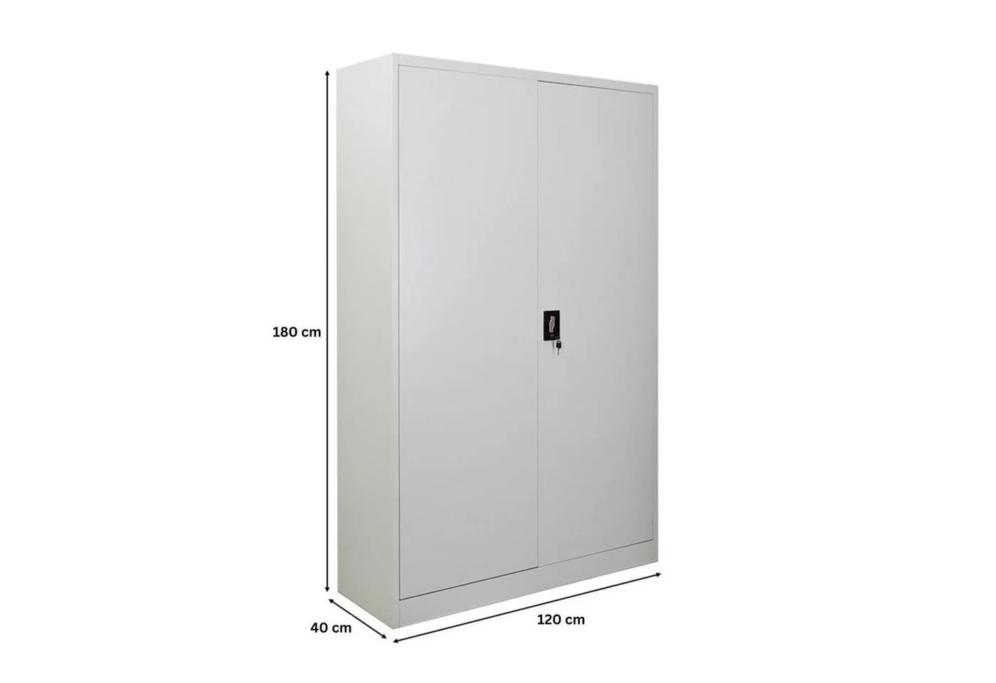 PROREGAL Mehrzweckschrank ELEPHANT Grau Abschließbar Stahl - Bild 3