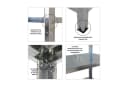 PROREGAL® Schwerlastregal Stahlregal ARES 180x90x40cm 5 Ebenen Verzinkt Bild 4