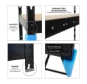 PROREGAL® Schwerlastregal Garagenregal HERCULES Schwarz Bild 5