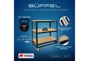 PROREGAL® Regalwagen BÜFFEL 3 Ebenen Stahl Spanplatte Bild 1
