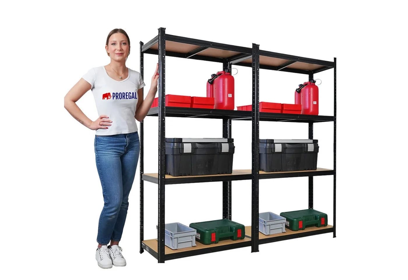 PROREGAL® Schwerlastregal MegaDeal Steckregal Kellerregal 875kg Gesamtlast - Bild 4