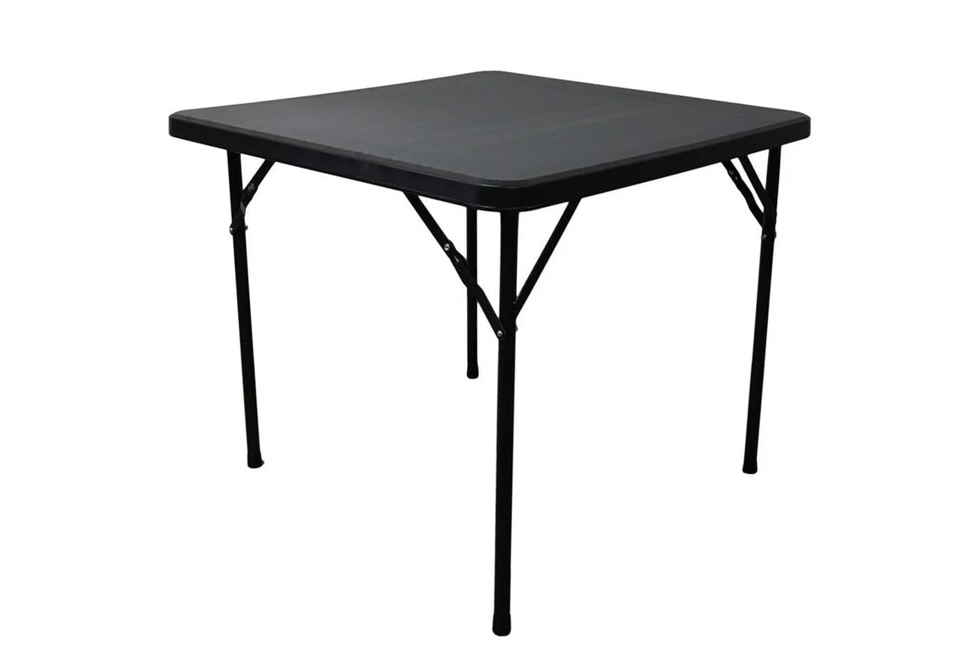 PROREGAL® Gartentisch Balkontisch Klappbar 86x86cm 4 Personen Schwarz - Bild 2