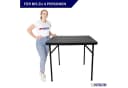 PROREGAL® Gartentisch Balkontisch Klappbar 86x86cm 4 Personen Schwarz Bild 5