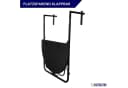 PROREGAL® Balkonhängetisch Klappbar 60x40cm Rattan Optik Schwarz Metall Kunststoff Bild 5