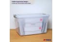 PROREGAL Aufbewahrungsbox mit Deckel 45L Transparent 6er Set Bild 3