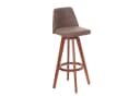 PROREGAL® Barhocker 2er Set drehbar mit Lehne Braun Bild 2