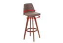 PROREGAL® Barhocker 2er Set drehbar mit Lehne Braun Bild 3