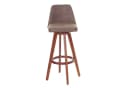 PROREGAL® Barhocker 2er Set drehbar mit Lehne Braun Bild 4