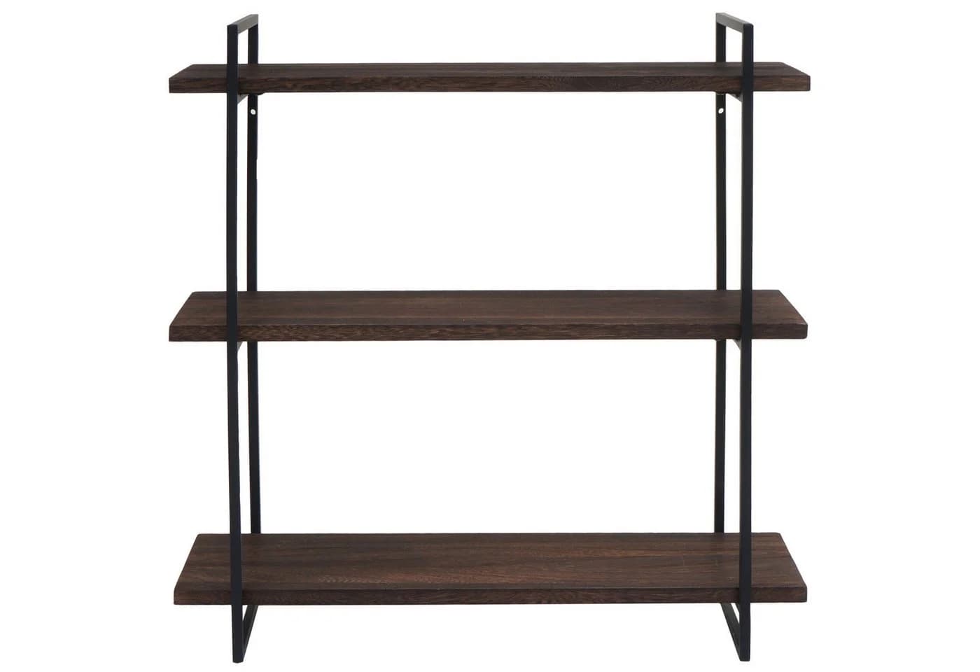 PROREGAL® Wandregal Industrial Dunkelbraun/Schwarz 3 Ablageflächen - Bild 5