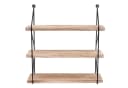 PROREGAL® Wandregal Industrial 3 Ablageflächen Braun/Schwarz Bild 5