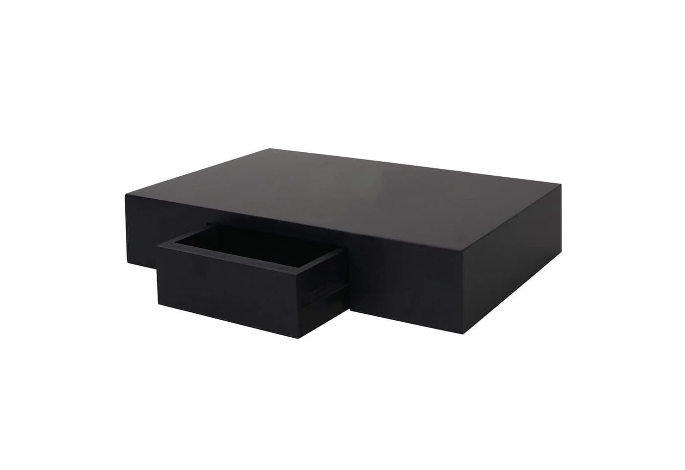 PROREGAL® Wandregal aus Holz mit Schublade Schwarz - Bild 2