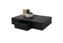 PROREGAL® Wandregal aus Holz mit Schublade Schwarz Bild 3