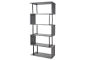 PROREGAL® Bücherregal Standregal grau Metall 3D-Struktur Bild 2