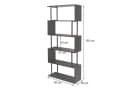 PROREGAL® Bücherregal Standregal grau Metall 3D-Struktur Bild 3