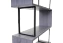 PROREGAL® Bücherregal Standregal grau Metall 3D-Struktur Bild 5