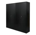 PROREGAL Mehrzweckschrank ELEPHANT Schwarz Flügeltürenschrank Stahl Bild 2