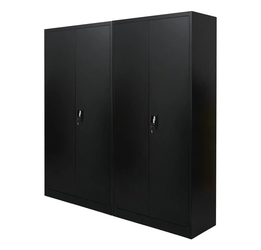PROREGAL Mehrzweckschrank ELEPHANT Schwarz Flügeltürenschrank Stahl - Bild 2