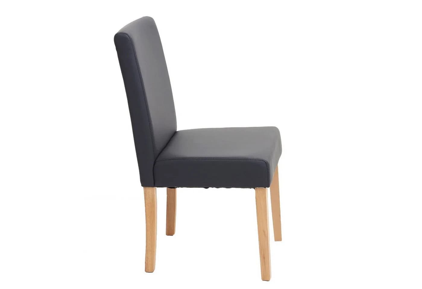 PROREGAL® Esszimmerstuhl 6er Set Grau Kunstleder - Bild 4