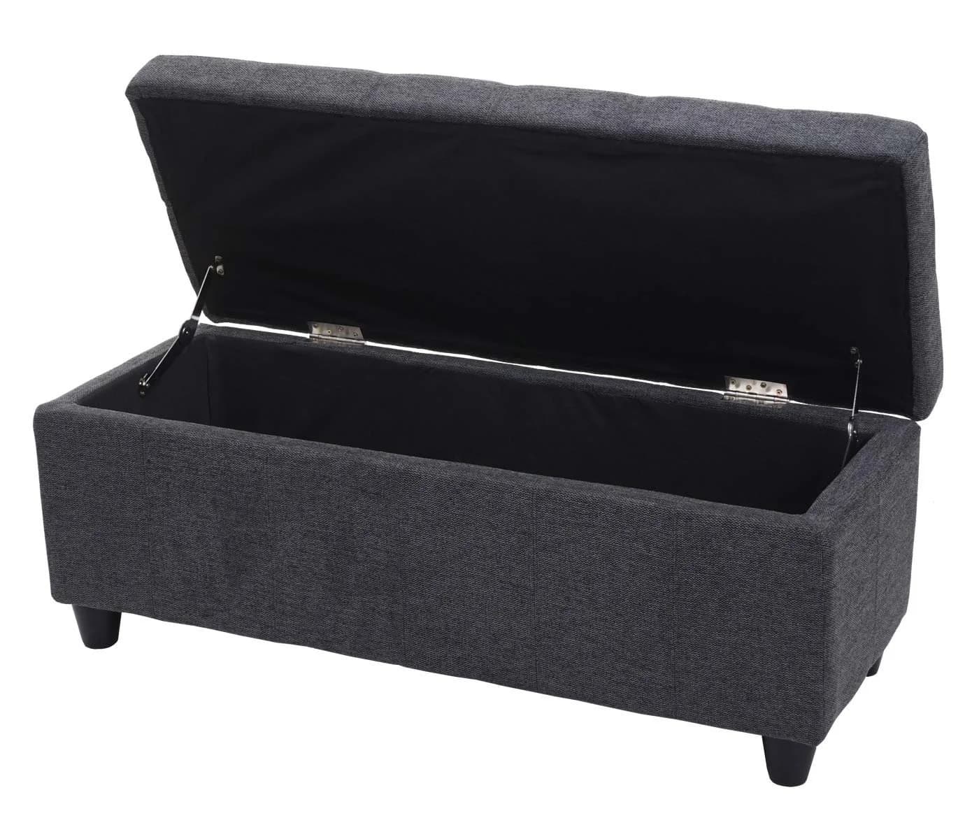 PROREGAL® Sitztruhe Aufbewahrungs-Truhe Grau - Bild 3