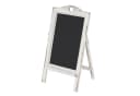 PROREGAL® Standtafel Werbetafel Kreidetafel Weiß Shabby-Look Bild 1