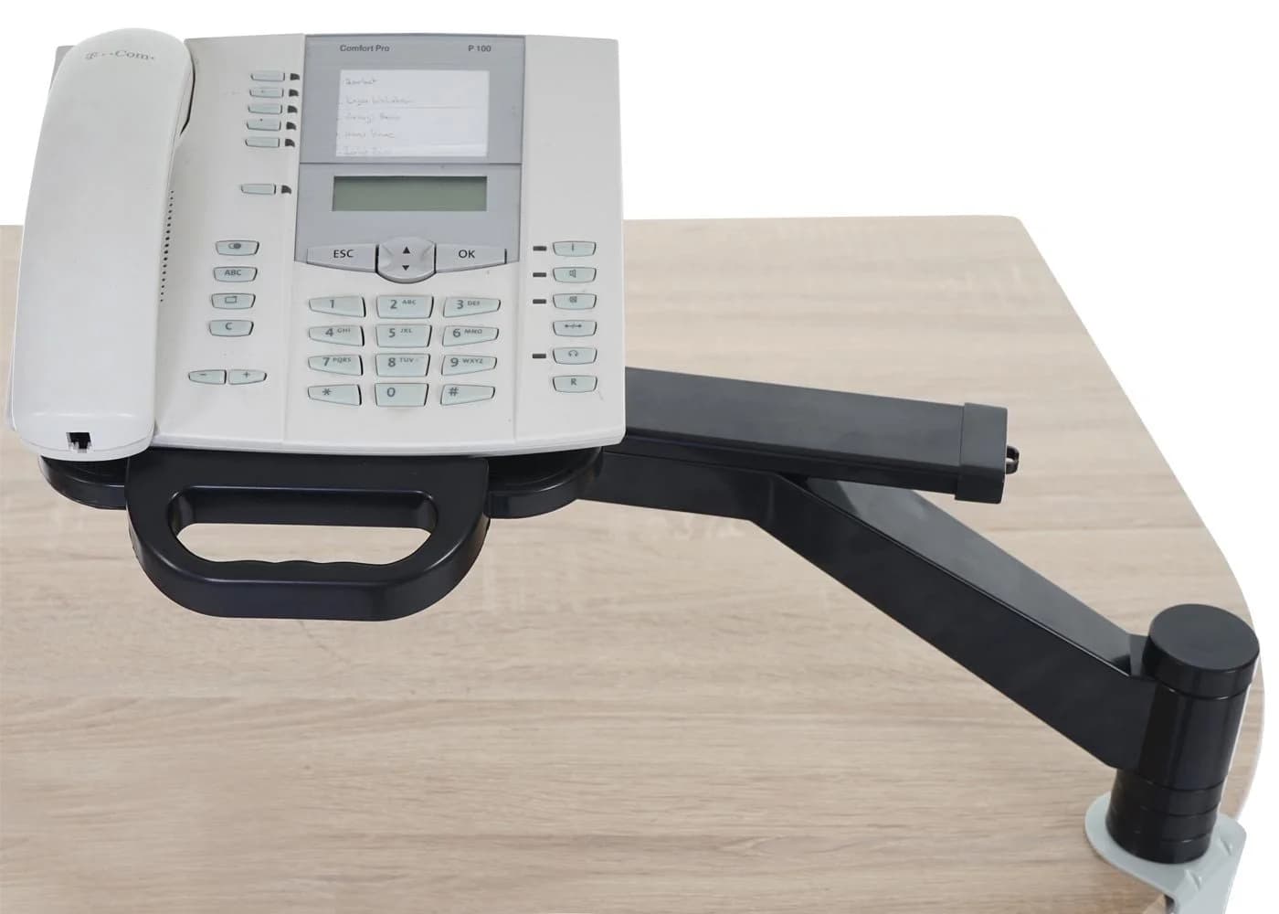 PROREGAL® Telefontisch T555 Schwarz höhenverstellbar - Bild 4