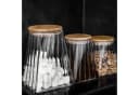 Mulex Vorratsglas 3er Set Borosilikatglas mit Holzdeckel Bild 4