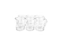 Almina Gläser-Set 6-tlg. mit Henkel, Riffle-Design, transparent, 240 ml Bild 3