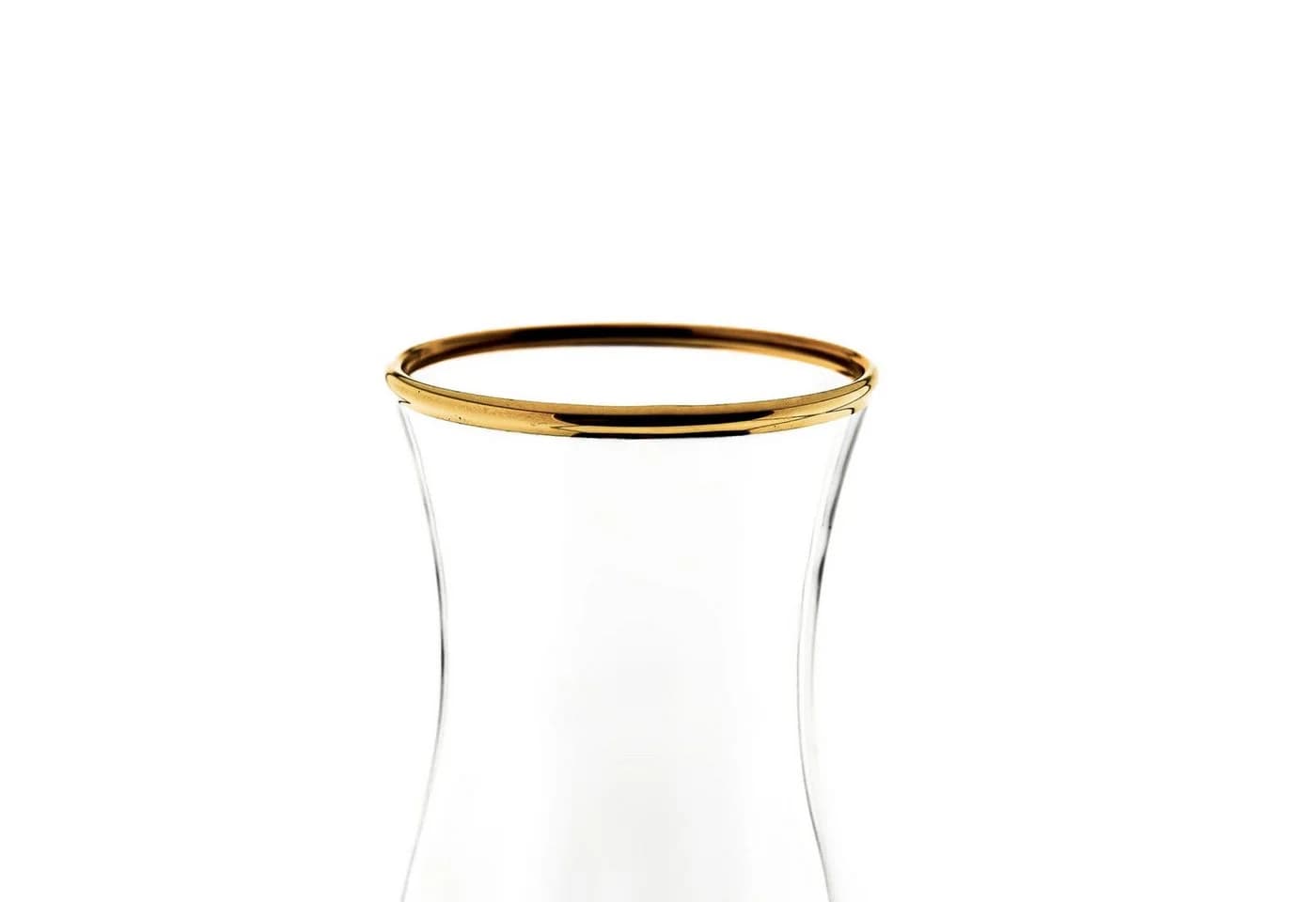 Pasabahce Karaffe Amphora Golden Touch Glas Gold 335 ml - Bild 3