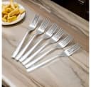 Cheffinger Besteck-Set Modernes 6er Set Menügabel Edelstahl Silber Bild 1