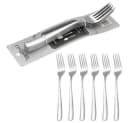 Cheffinger Besteck-Set Modernes 6er Set Menügabel Edelstahl Silber Bild 5