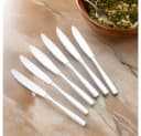 Cheffinger Besteck-Set Modernes 6er Set Tafelmesser Edelstahl Silber Bild 1