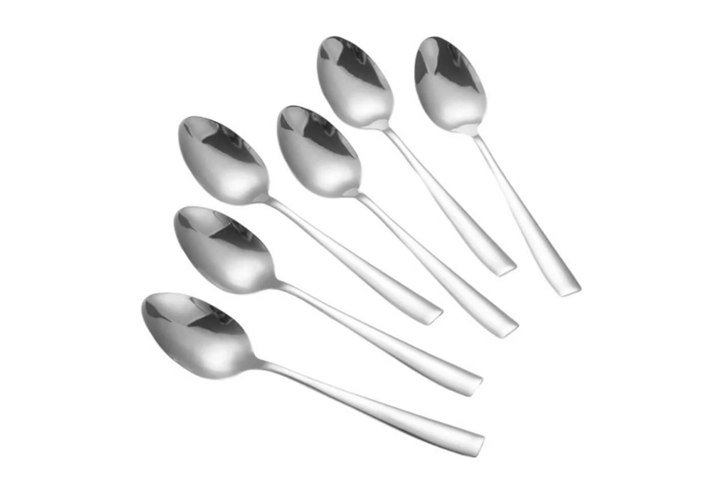Cheffinger Besteck-Set 6er Set Menülöffel Modernes Edelstahl Silber - Bild 2