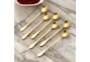 Cheffinger 6er Latte-Kaffeelöffel Set Goldener Edelstahl Bild 4