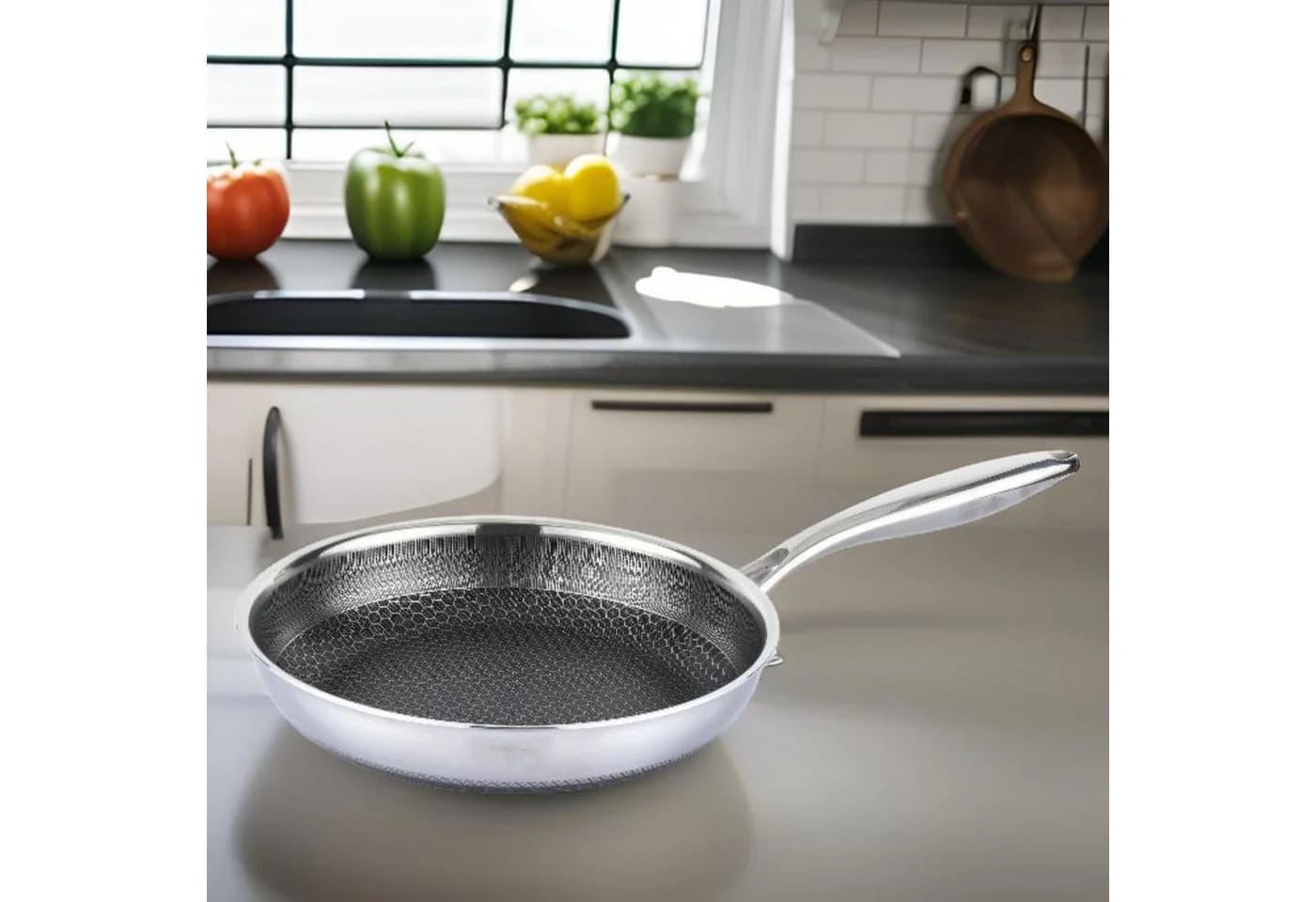 Bratpfanne 20cm Wabenstruktur Antihaft Induktion Schwarz - Bild 4