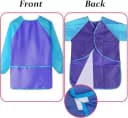 COFI 1453 Malschürze Malkittel für Kinder 2er Set Blau Pink Bild 1