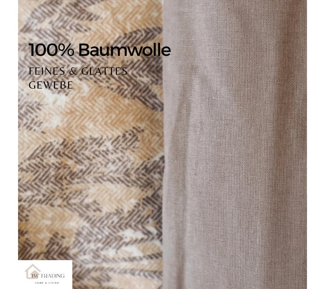 COFI 1453 Bettwäsche Renforcé 100% Baumwolle mit Reißverschluss