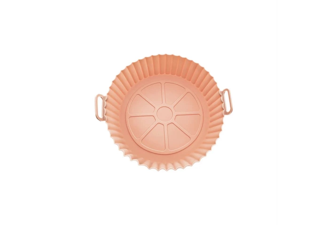 COFI 1453 Silikonform für Heißluftfritteuse 26 cm Orange Antihaft